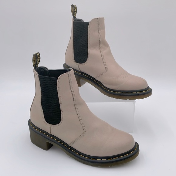 Dr. Martens Shoes - Dr. Martens | Size 10 | Cadence Natural Leather Heeled Chelsea Boots